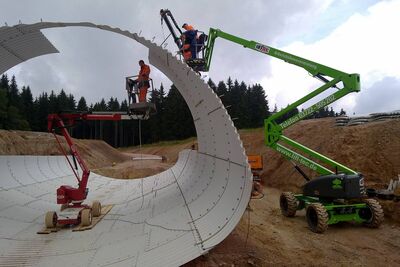 Höhenzugangstechnik im Einsatz